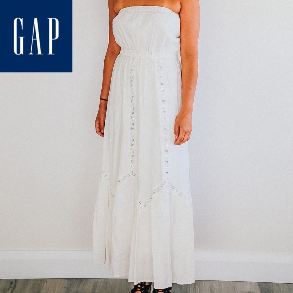 White Gap Maxi Dress